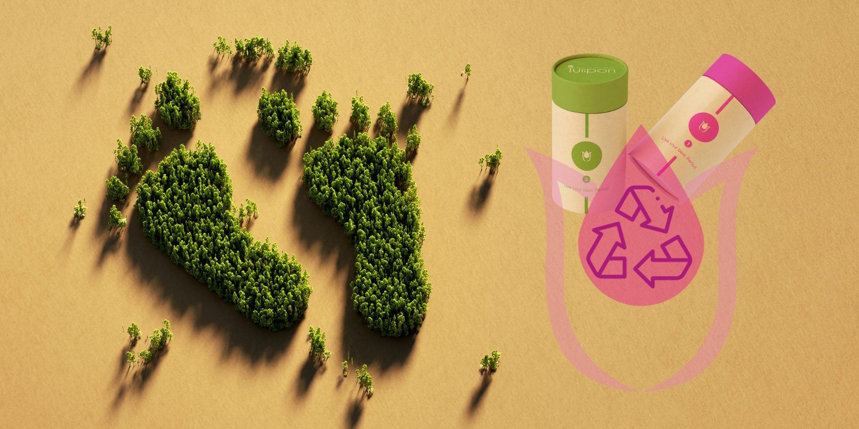 Tulipon is more sustainable than a reusable silicone menstrual cup