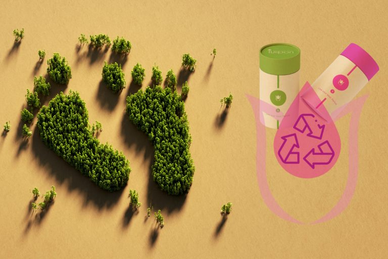 Tulipon is more sustainable than a reusable silicone menstrual cup