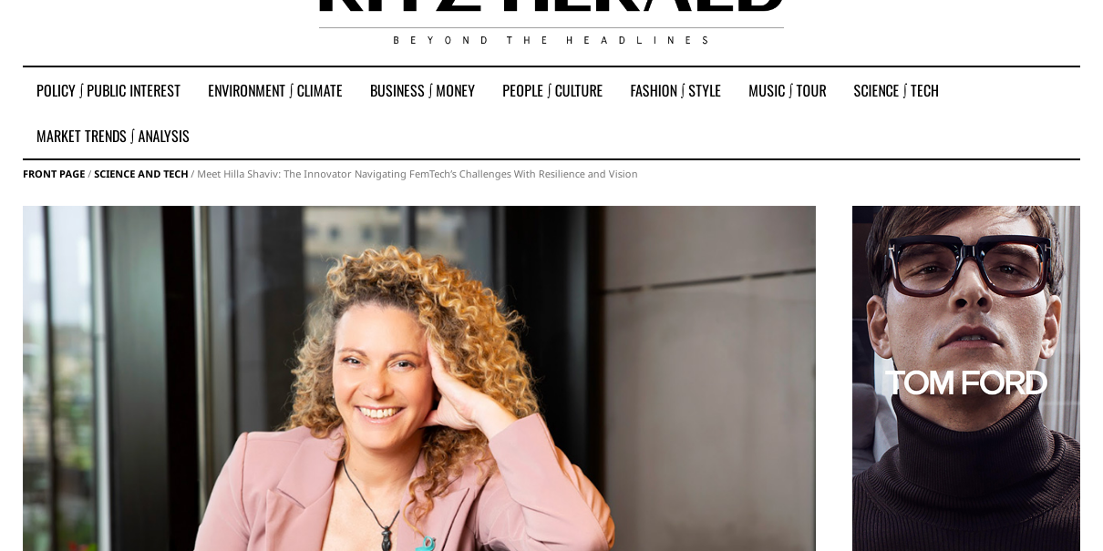 Meet Hilla Shaviv_ The Innovator Navigating FemTech’s Challenges With Resilience and Vision _ The Ritz Herald